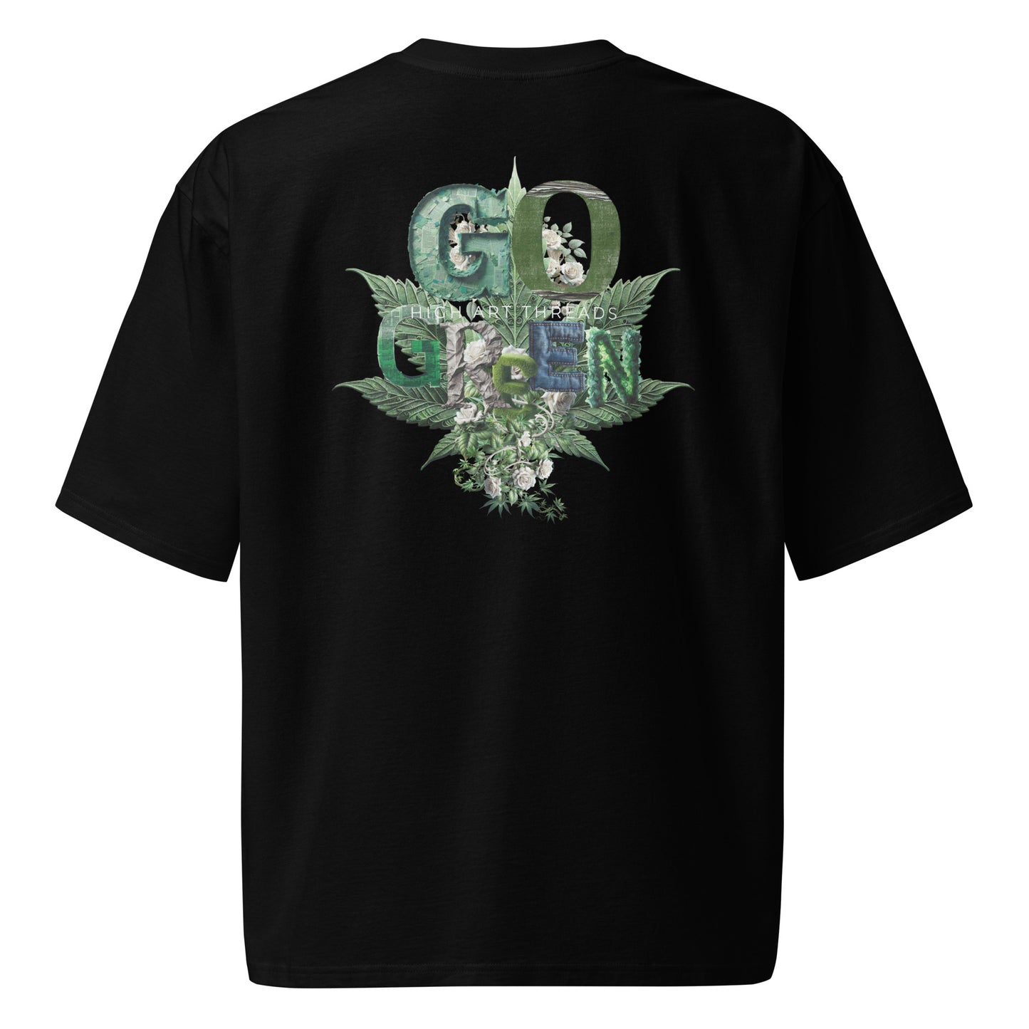 Go Green Oversized Heavyweight (Black) Tee