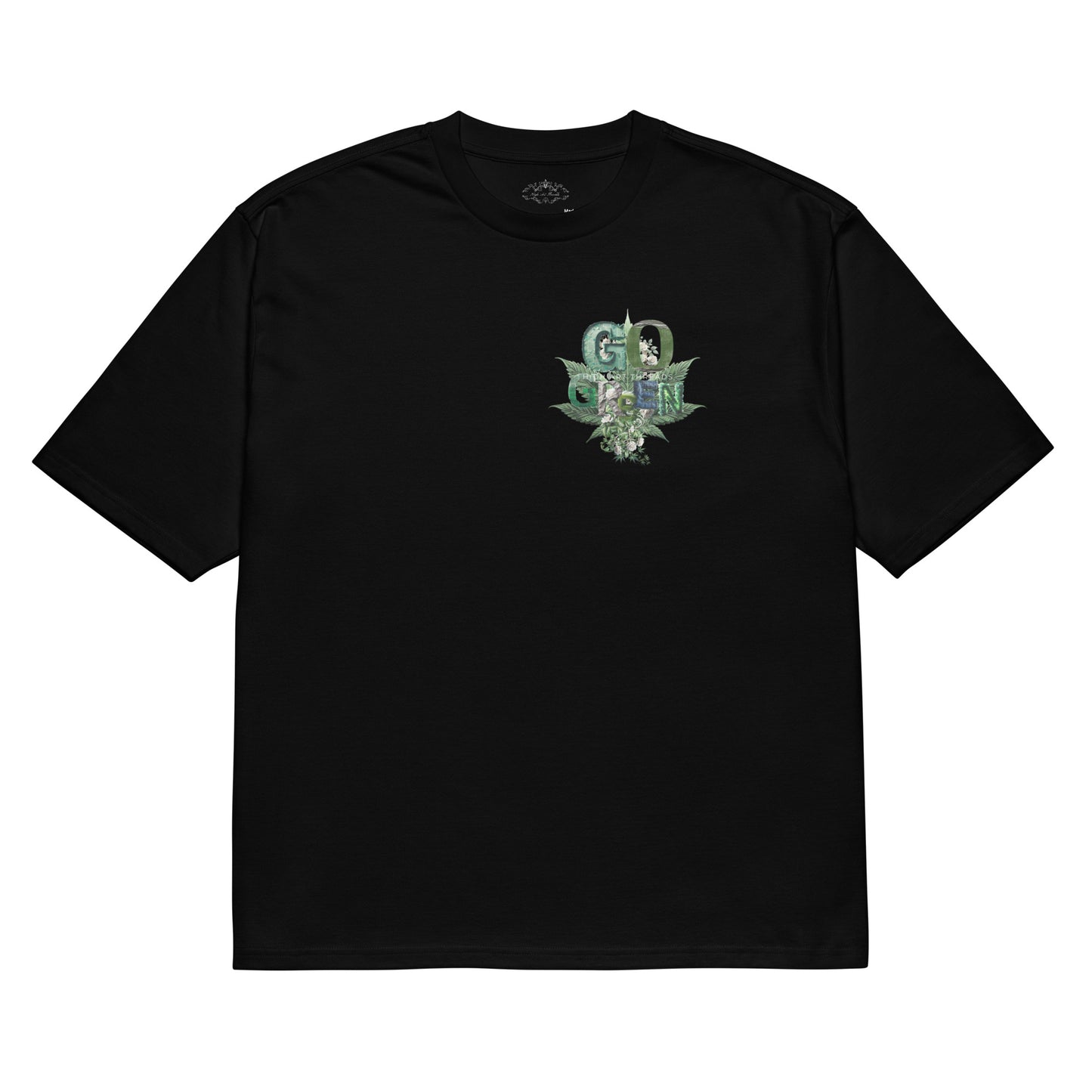 Go Green Oversized Heavyweight (Black) Tee