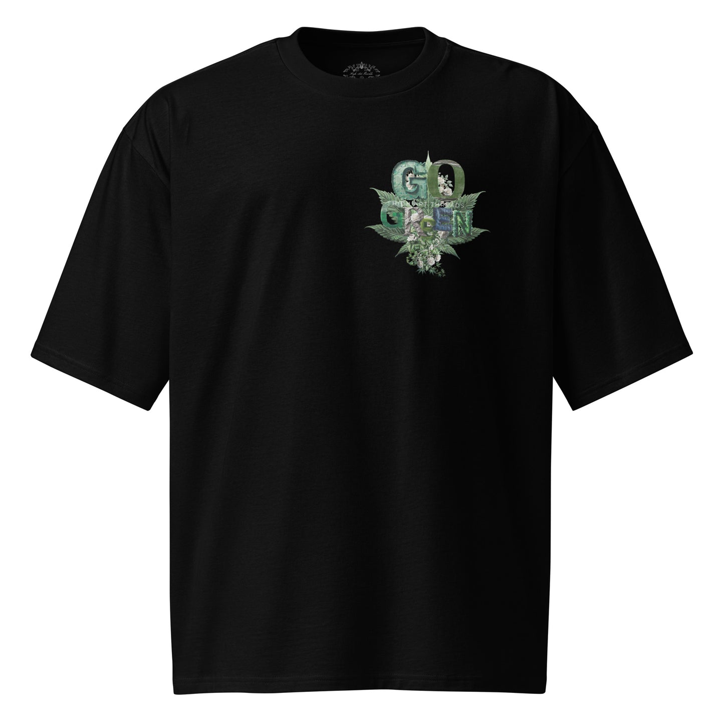 Go Green Oversized Heavyweight (Black) Tee