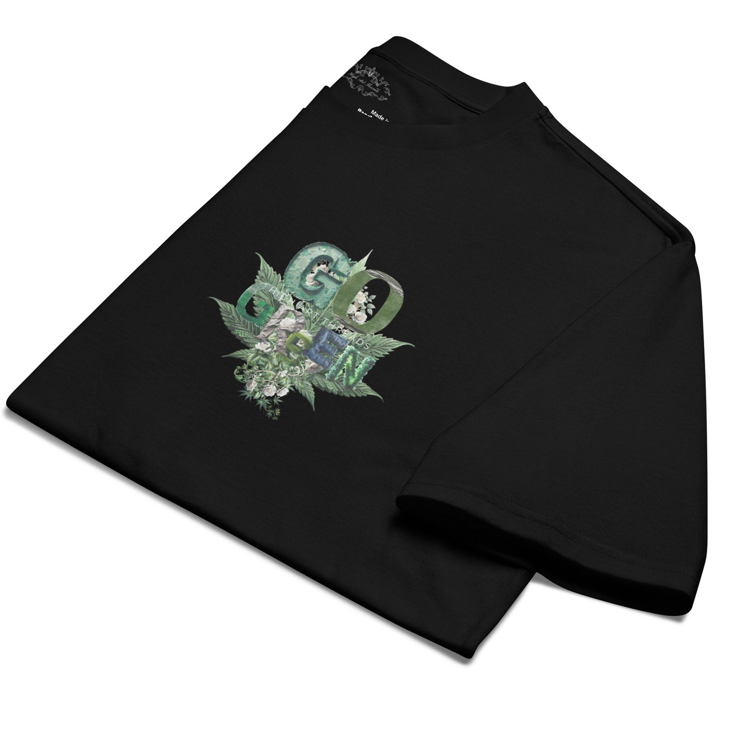 Go Green Oversized Heavyweight (Black) Tee