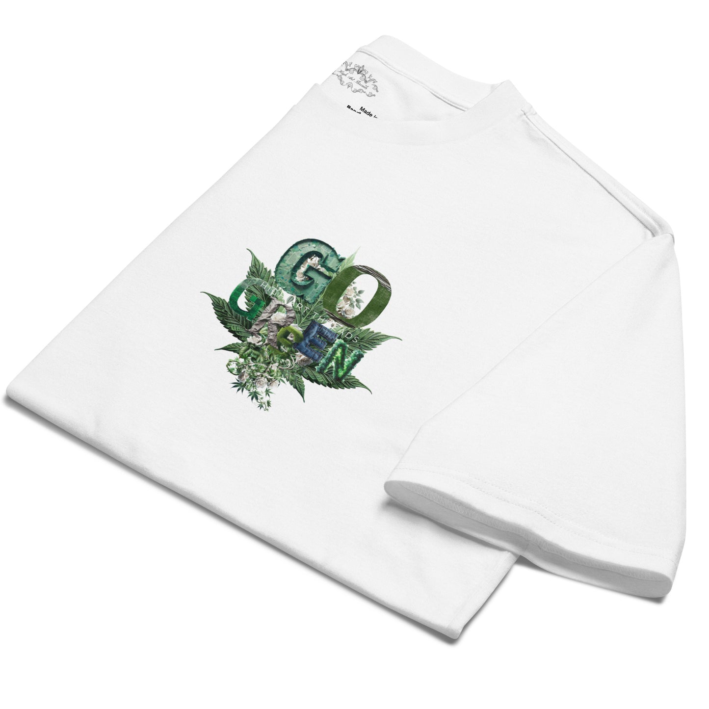 Go Green Oversized Heavyweight (White) Tee